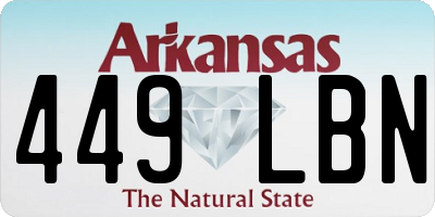 AR license plate 449LBN