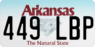 AR license plate 449LBP