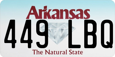 AR license plate 449LBQ
