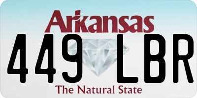 AR license plate 449LBR