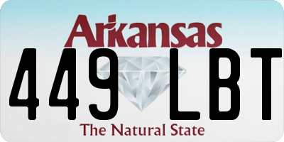 AR license plate 449LBT