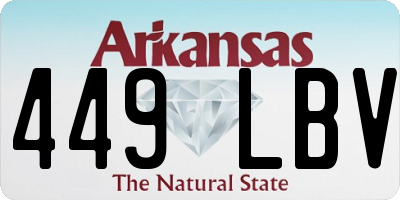 AR license plate 449LBV