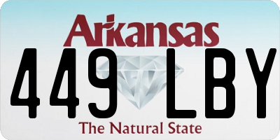 AR license plate 449LBY