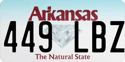 AR license plate 449LBZ