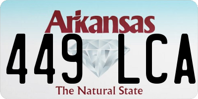 AR license plate 449LCA