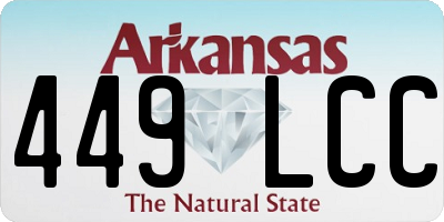 AR license plate 449LCC