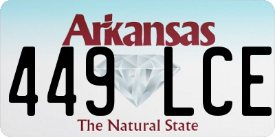 AR license plate 449LCE