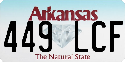 AR license plate 449LCF