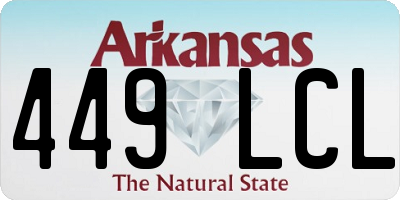 AR license plate 449LCL