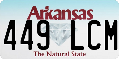 AR license plate 449LCM
