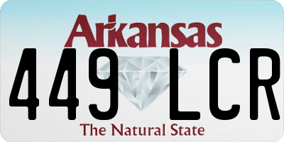 AR license plate 449LCR