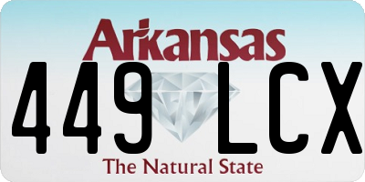 AR license plate 449LCX