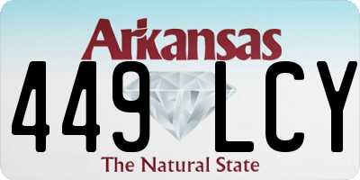 AR license plate 449LCY