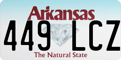 AR license plate 449LCZ