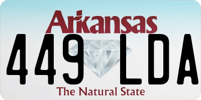 AR license plate 449LDA