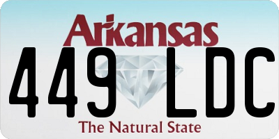 AR license plate 449LDC