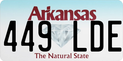 AR license plate 449LDE