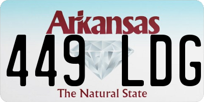 AR license plate 449LDG