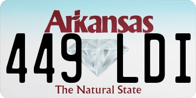 AR license plate 449LDI