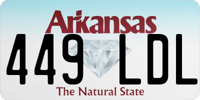 AR license plate 449LDL