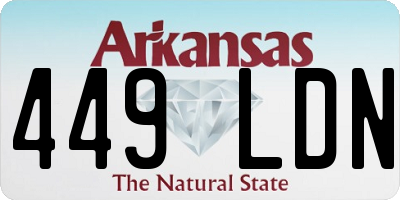 AR license plate 449LDN