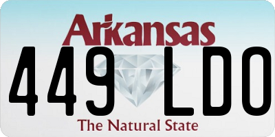 AR license plate 449LDO