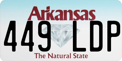 AR license plate 449LDP