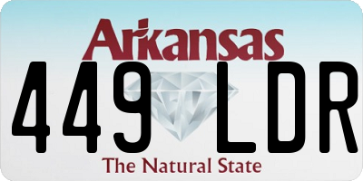 AR license plate 449LDR