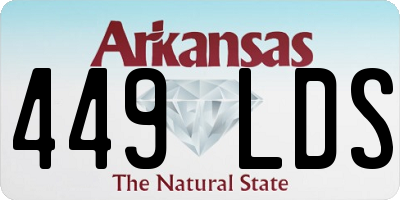 AR license plate 449LDS