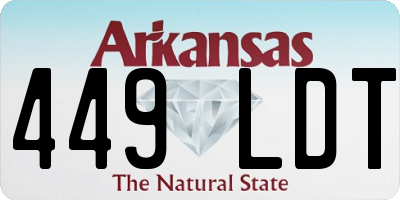 AR license plate 449LDT