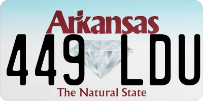 AR license plate 449LDU
