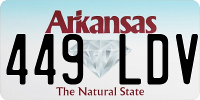 AR license plate 449LDV
