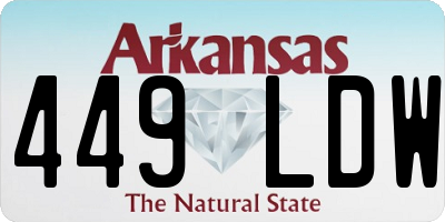 AR license plate 449LDW