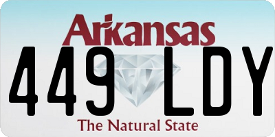 AR license plate 449LDY