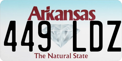 AR license plate 449LDZ