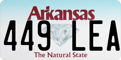 AR license plate 449LEA