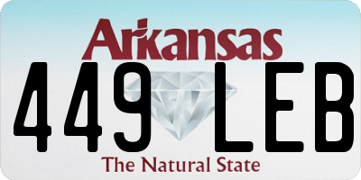 AR license plate 449LEB