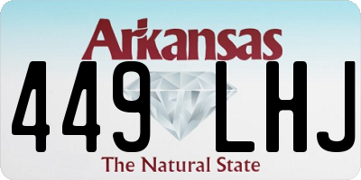 AR license plate 449LHJ
