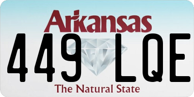 AR license plate 449LQE