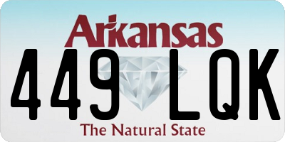AR license plate 449LQK