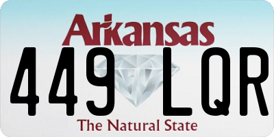AR license plate 449LQR