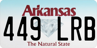 AR license plate 449LRB