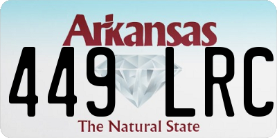 AR license plate 449LRC