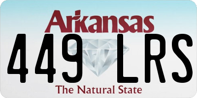 AR license plate 449LRS