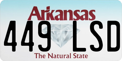 AR license plate 449LSD