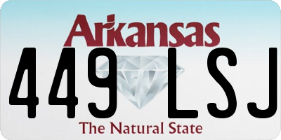 AR license plate 449LSJ