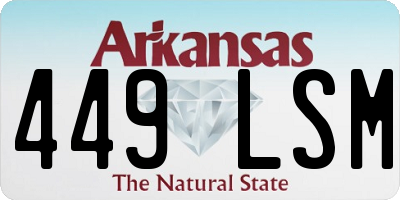 AR license plate 449LSM