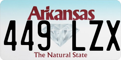 AR license plate 449LZX