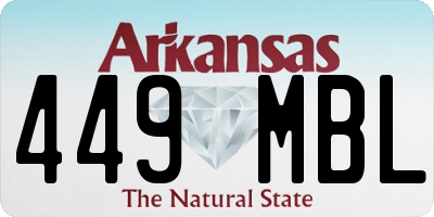 AR license plate 449MBL