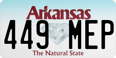 AR license plate 449MEP